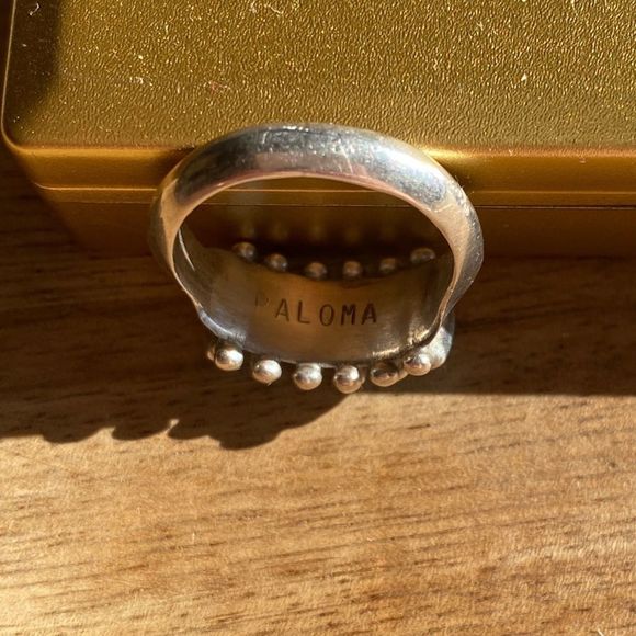 ♦️SOLD♦️ 🦋 Zuni Turquoise and Sterling ring. 🦋 Native American - Picture 4 of 5